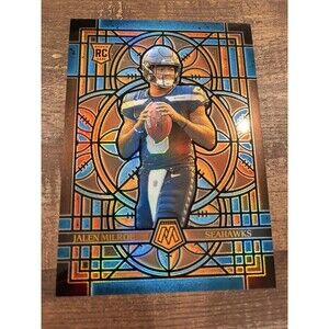 2025 Panini Mosaic Stained Glass Jalen Milroe Rookie RC Oversized Jumbo SP